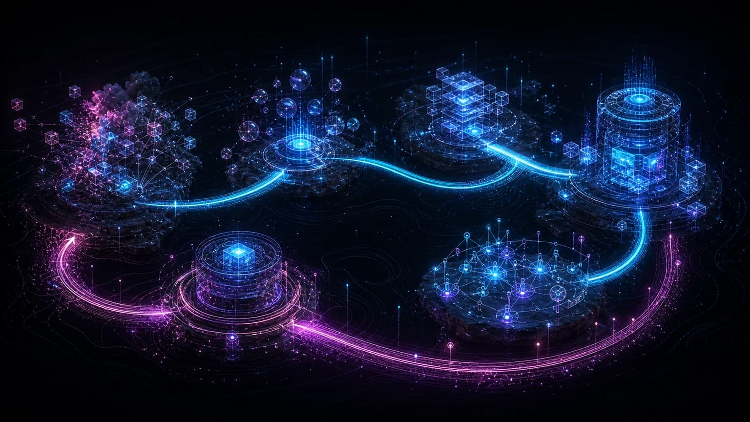 Two connected technical paths separating solution evaluation from production deployment ownership